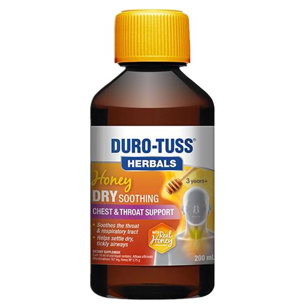 DURO-TUSS HERBALS HONEY DRY SOOTHING CHEST & THROAT SUPPORT